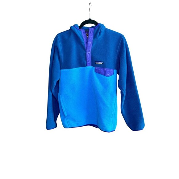 Patagonia Synchilla Snap T Fleece Hoodie Blue Unisex XS Men's - Picture 3 of 12